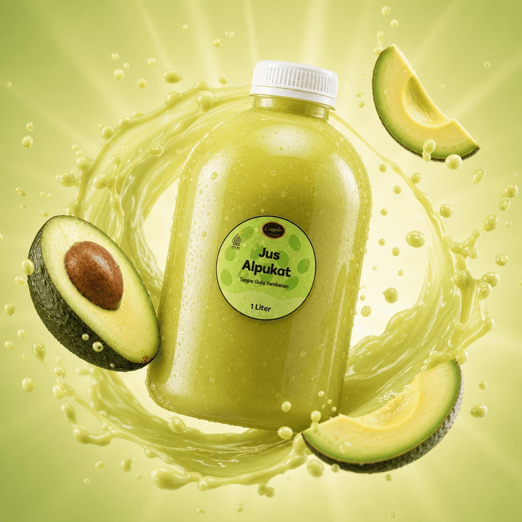 Jus Alpukat 1 Liter — Tanpa Gula Tambahan