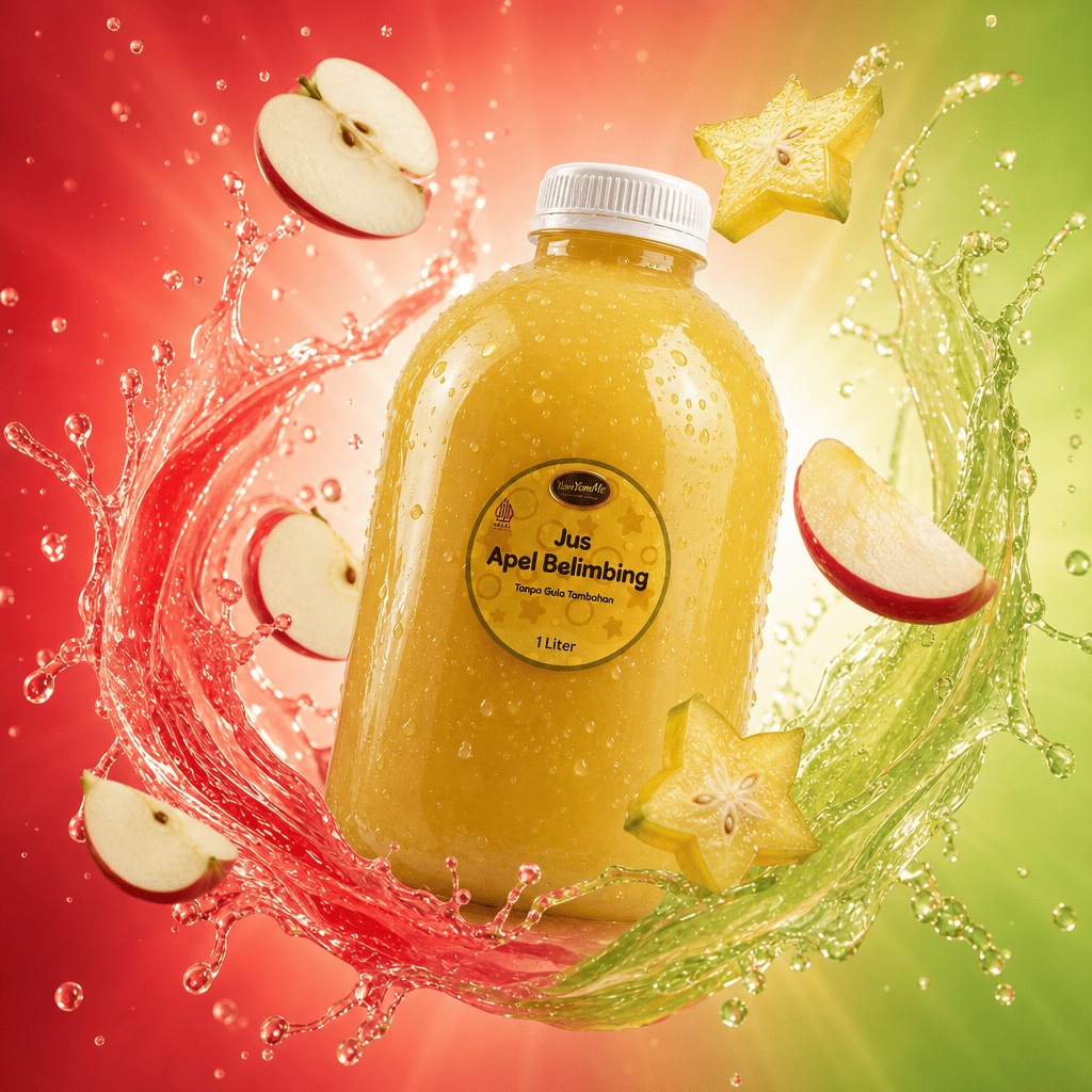 Jus Apel Belimbing 1 Liter — Tanpa Gula Tambahan