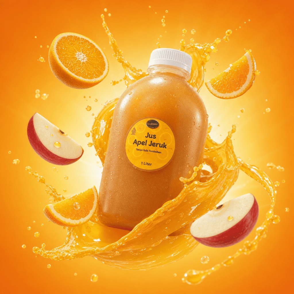 Jus Apel Jeruk 1 Liter — Tanpa Gula Tambahan