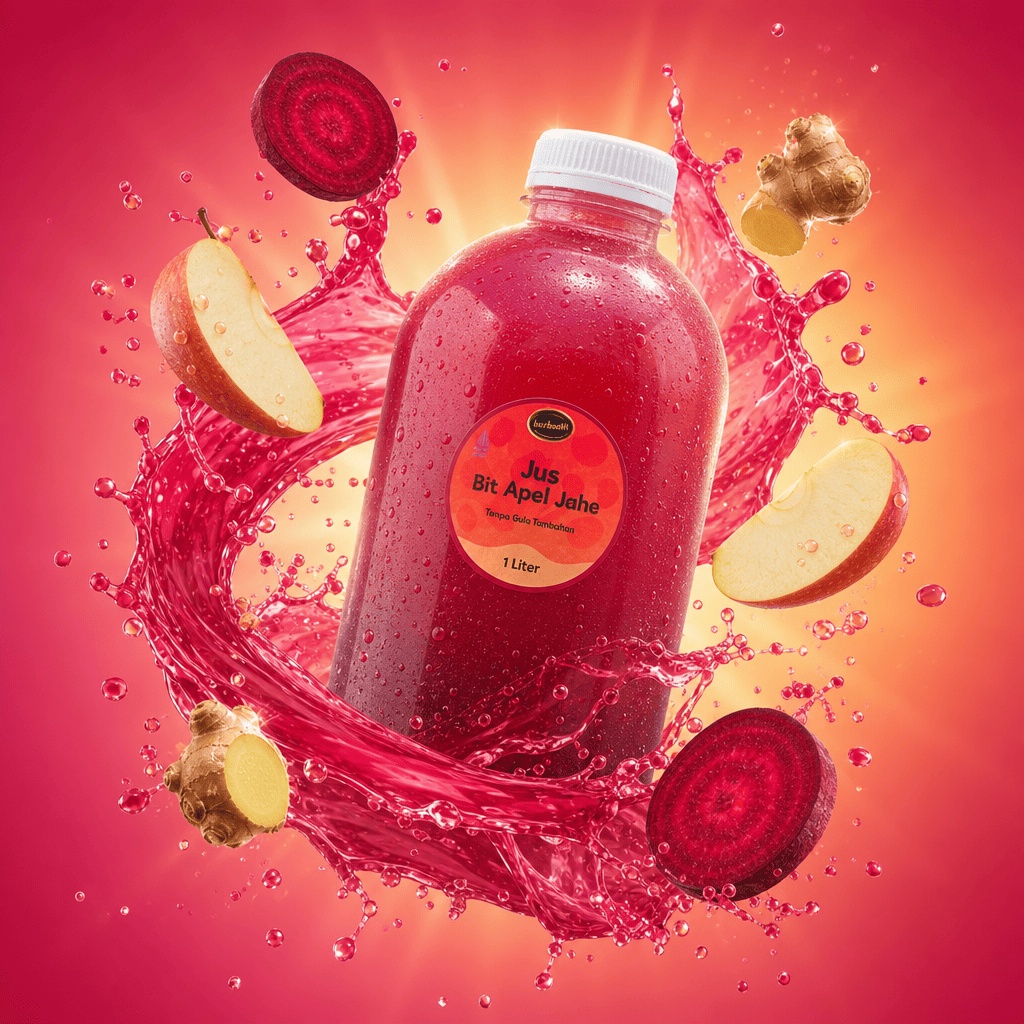 Jus Bit Apel Jahe 1 Liter — Tanpa Gula Tambahan