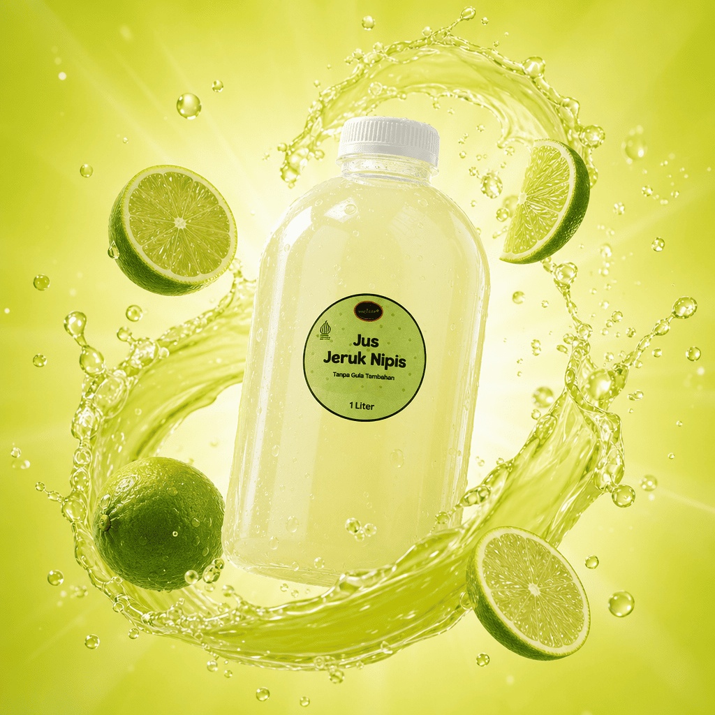Jus Jeruk Nipis 1 Liter — Tanpa Gula Tambahan