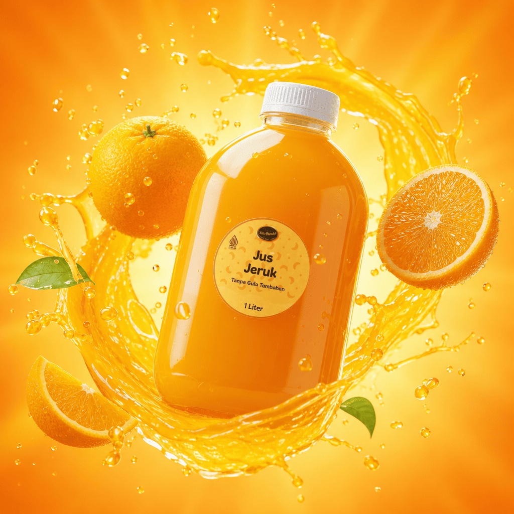 Jus Jeruk 1 Liter — Tanpa Gula Tambahan