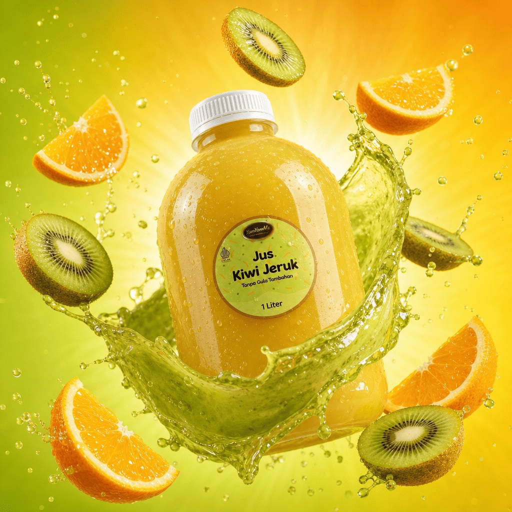Jus Kiwi Jeruk 1 Liter — Tanpa Gula Tambahan