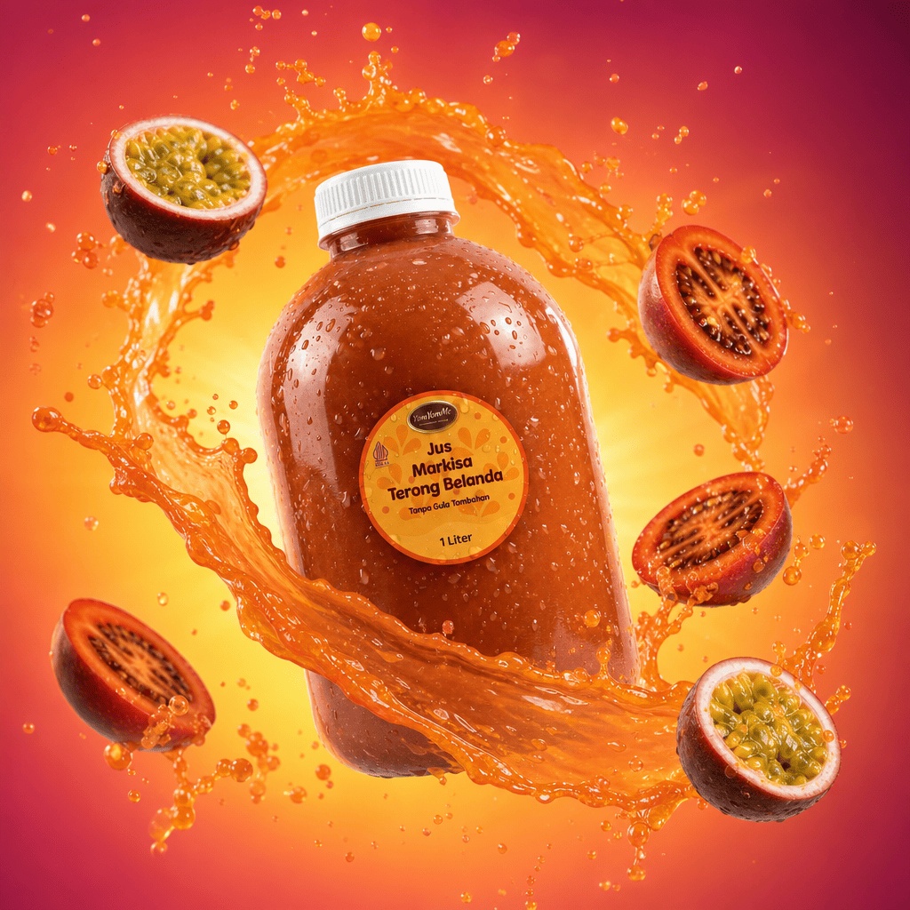 Jus Markisa Terong Belanda 1 Liter — Tanpa Gula Tambahan