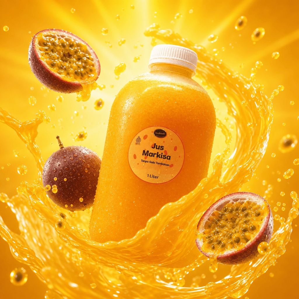 Jus Markisa 1 Liter — Tanpa Gula Tambahan