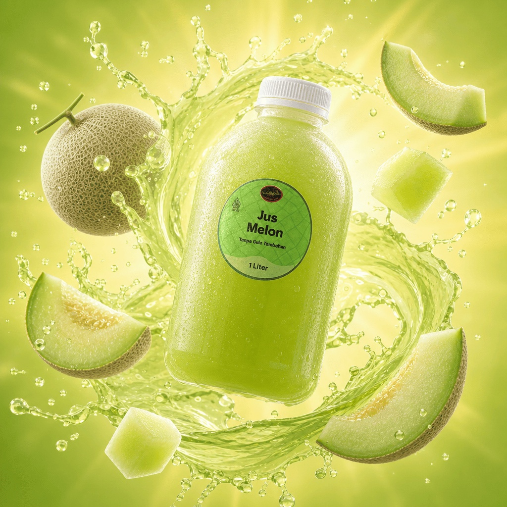 Jus Melon 1 Liter — Tanpa Gula Tambahan