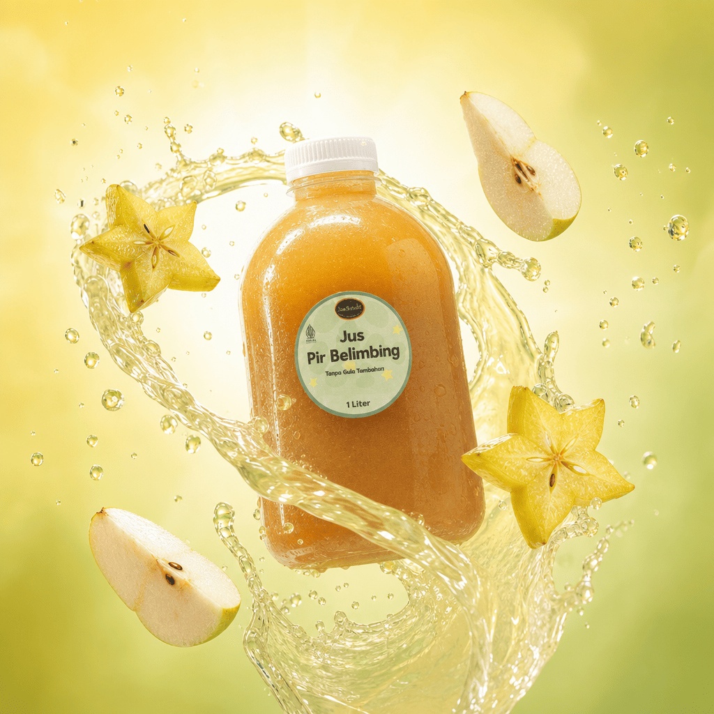 Jus Pir Belimbing 1 Liter — Tanpa Gula Tambahan