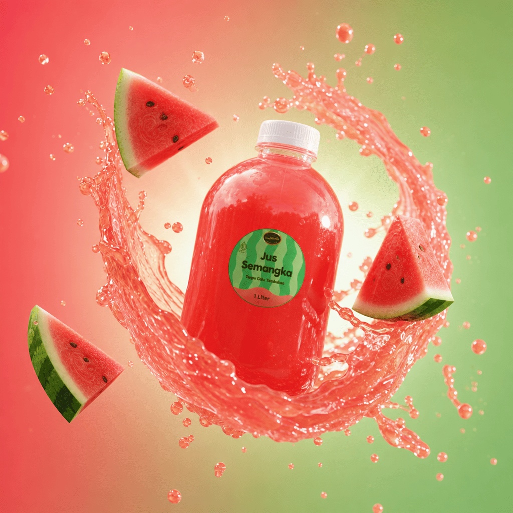 Jus Semangka 1 Liter — Tanpa Gula Tambahan