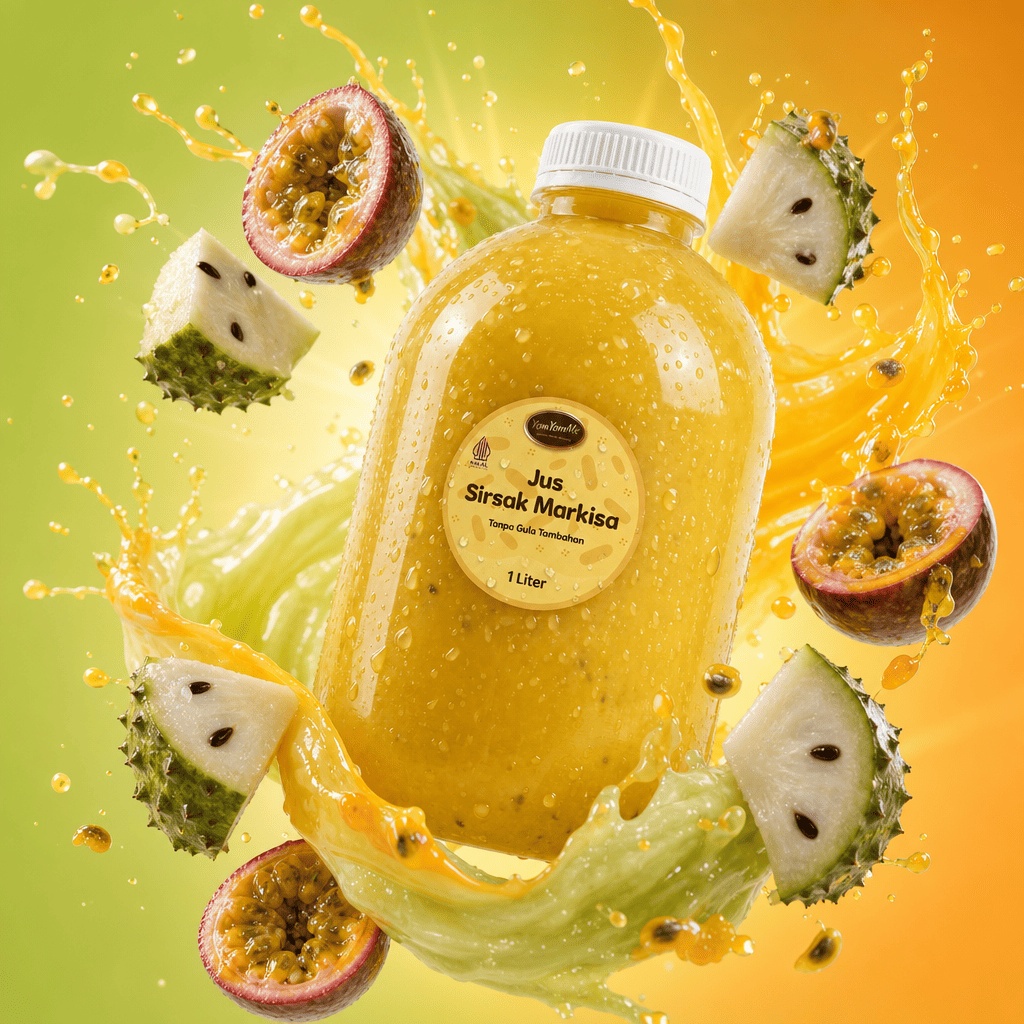 Jus Sirsak Markisa 1 Liter — Tanpa Gula Tambahan