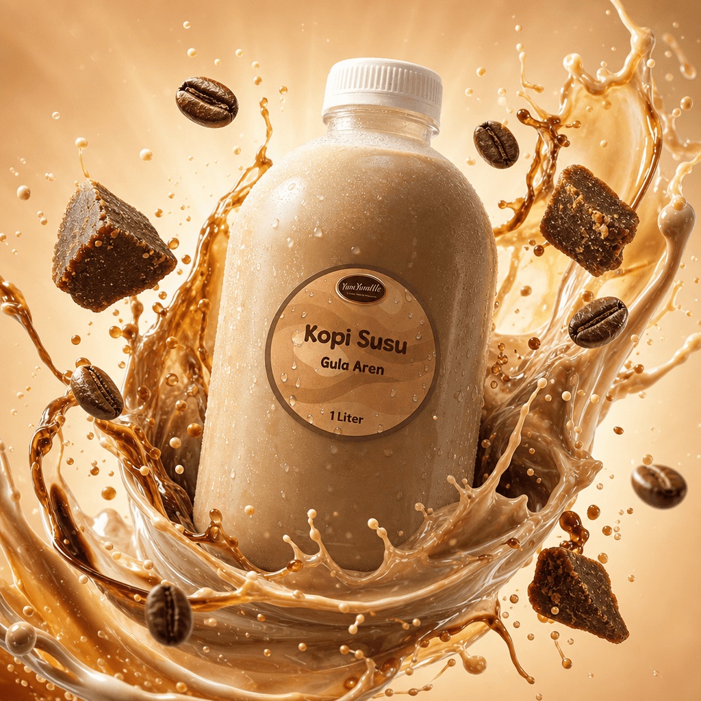 Premium Palm Sugar Coffee Latte 1 Liter — Pagar Alam Coffee