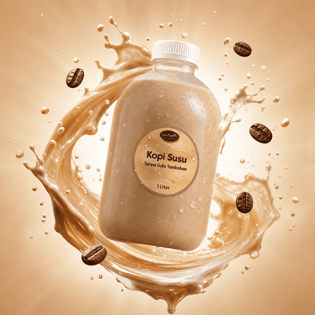Coffee Milk Latte 1 Liter — Tanpa Gula Tambahan