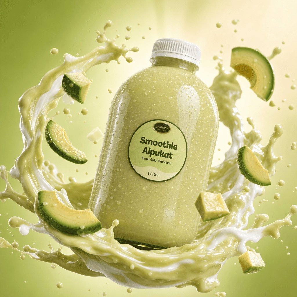 Smoothie Alpukat 1 Liter — Tanpa Gula Tambahan