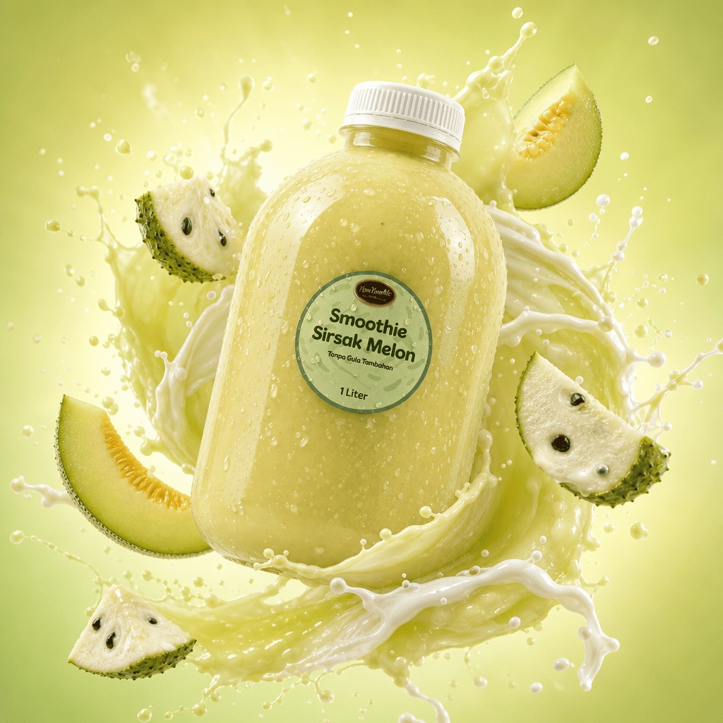 Smoothie Sirsak Melon 1 Liter — Tanpa Gula Tambahan