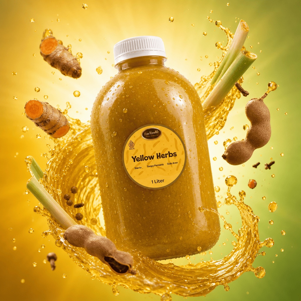 Yellow Herbs 1 Liter — Kunyit Asam Rempah