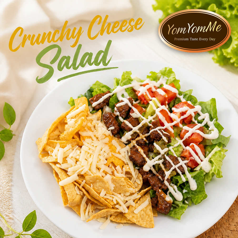 Crunchy Cheese Protein Salad — Beef, Chicken, Tuna, & Salmon
