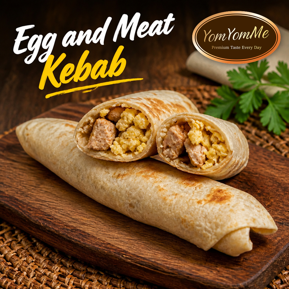 Egg Protein Kebab — 2 pcs, 20 cm, Beef, Chicken, & Tuna