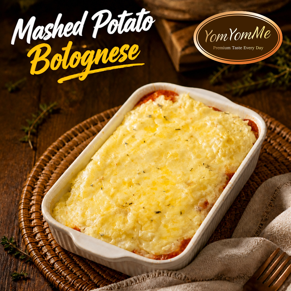 Beef Mozzarella Mashed Potato — Bolognese & Cheese