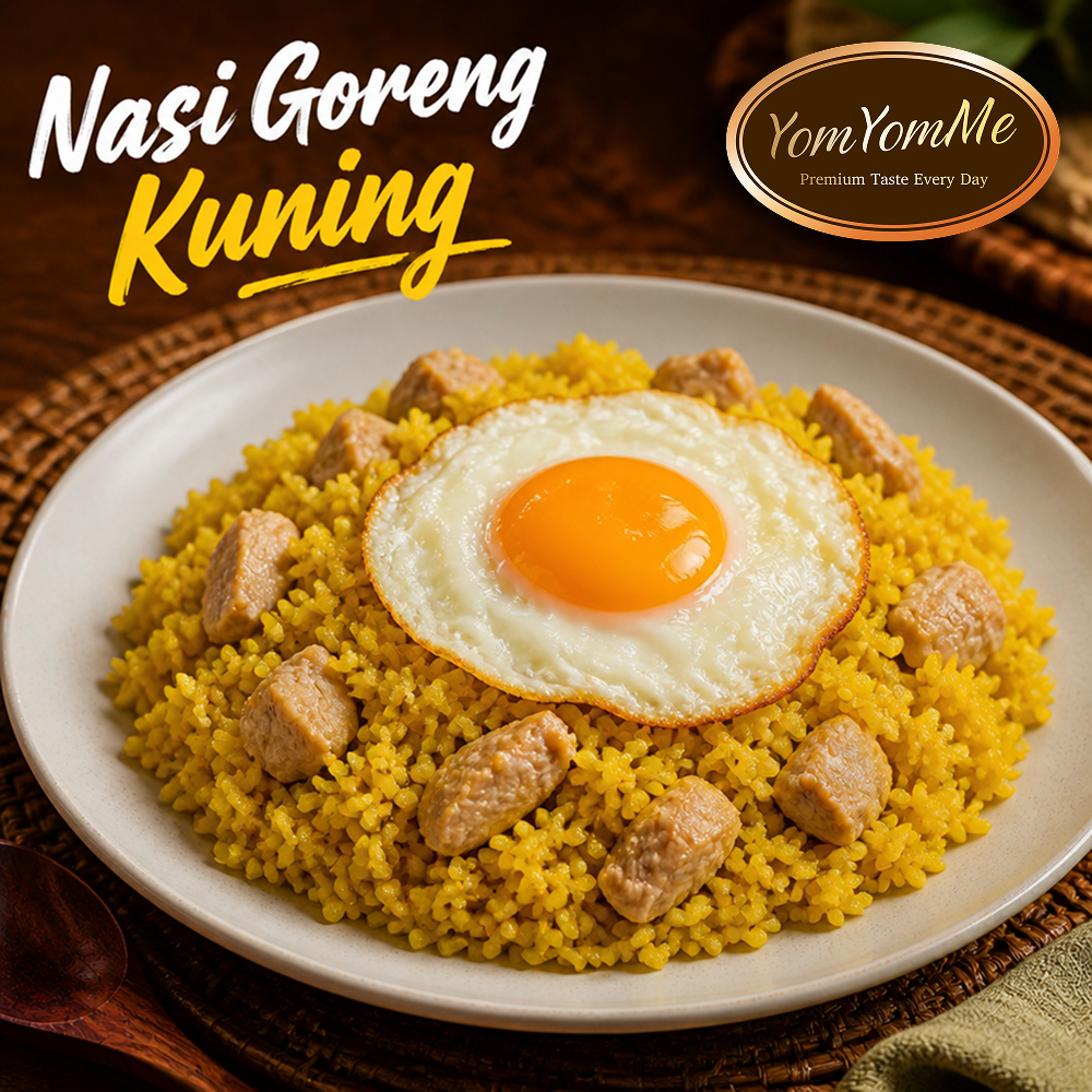 Nasi Goreng Kuning — Sapi, Ayam, Tuna, & Salmon + Telur