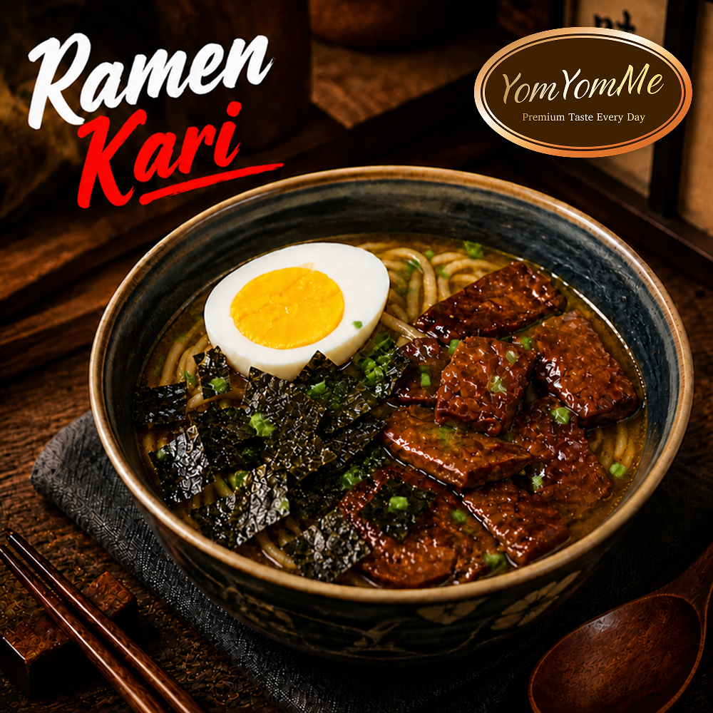 Japanese Curry Ramen — Beef, Chicken, Tuna, & Salmon + Egg & Nori