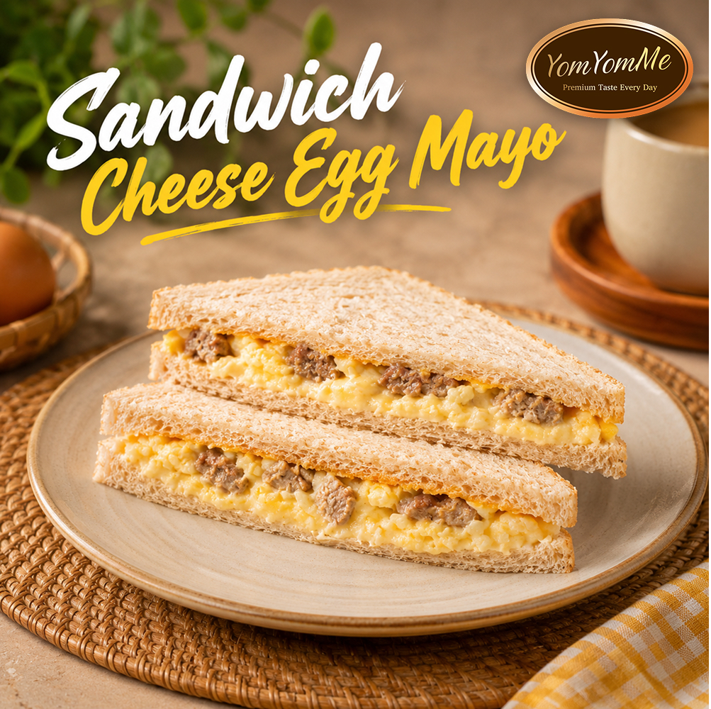 Japanese Egg Mayo Cheese Sando — Whole Wheat Bread