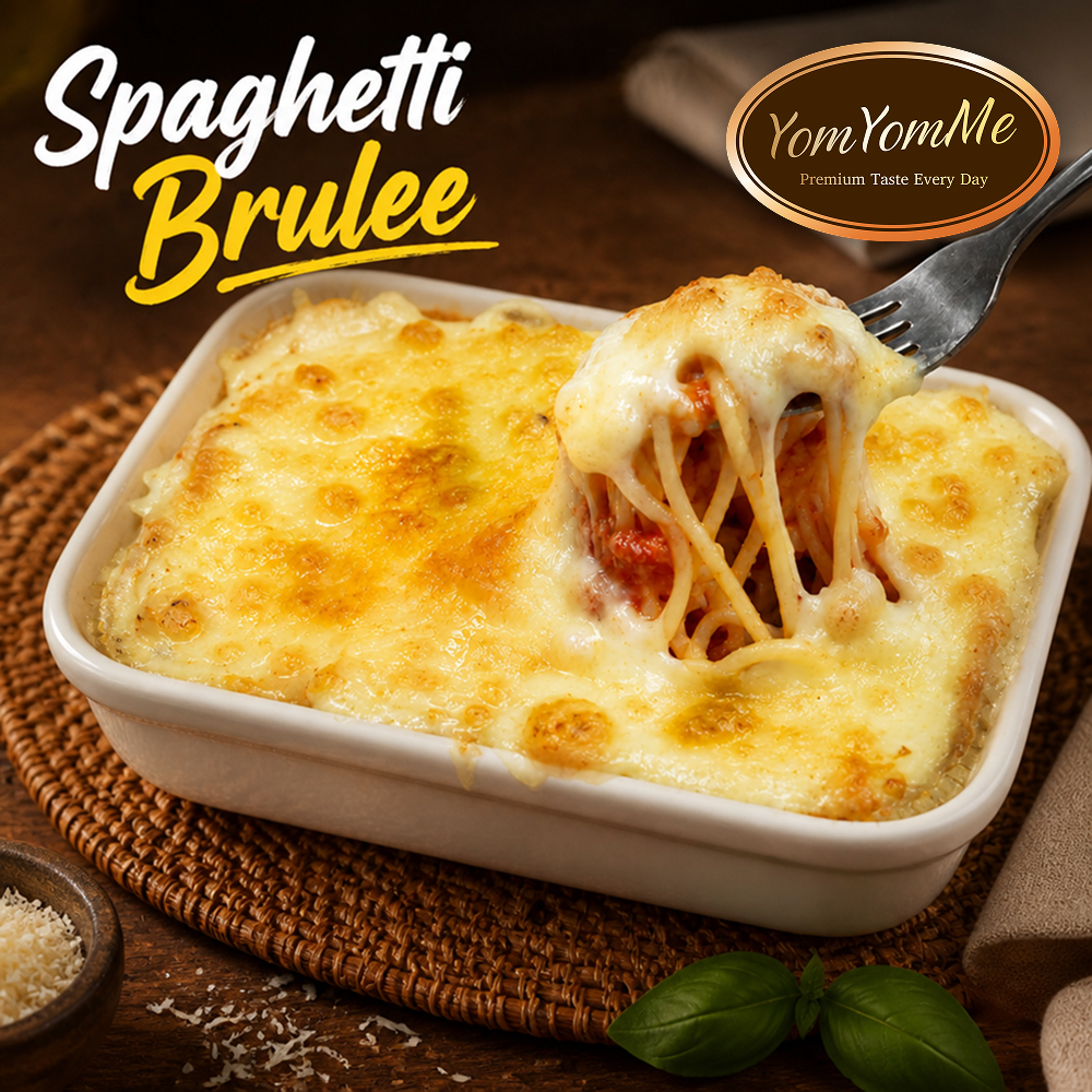 Beef Spaghetti Brûlée Mozzarella