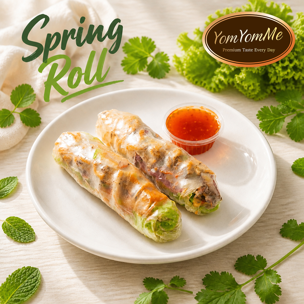 Vietnamese Salad Spring Roll 2pcs — Rice Paper 22cm