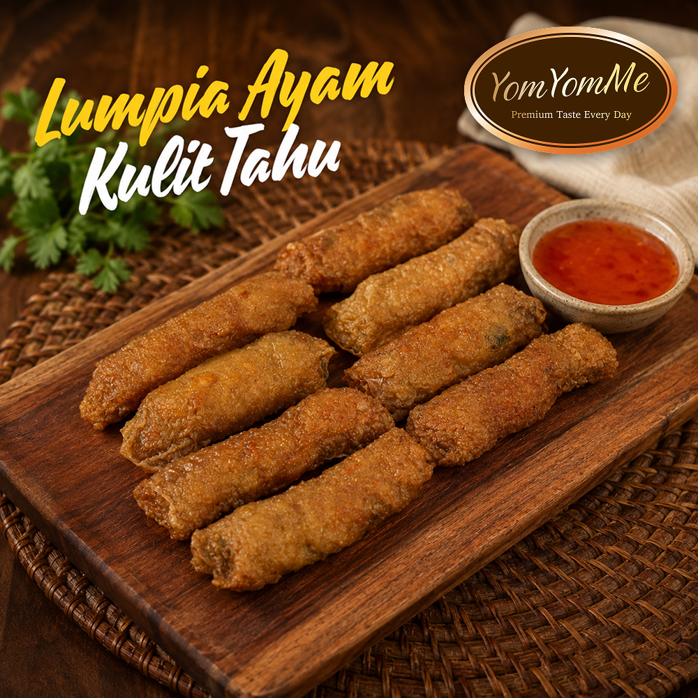 Lumpia Ayam Kulit Tahu — 8pcs + Saus Pilihan
