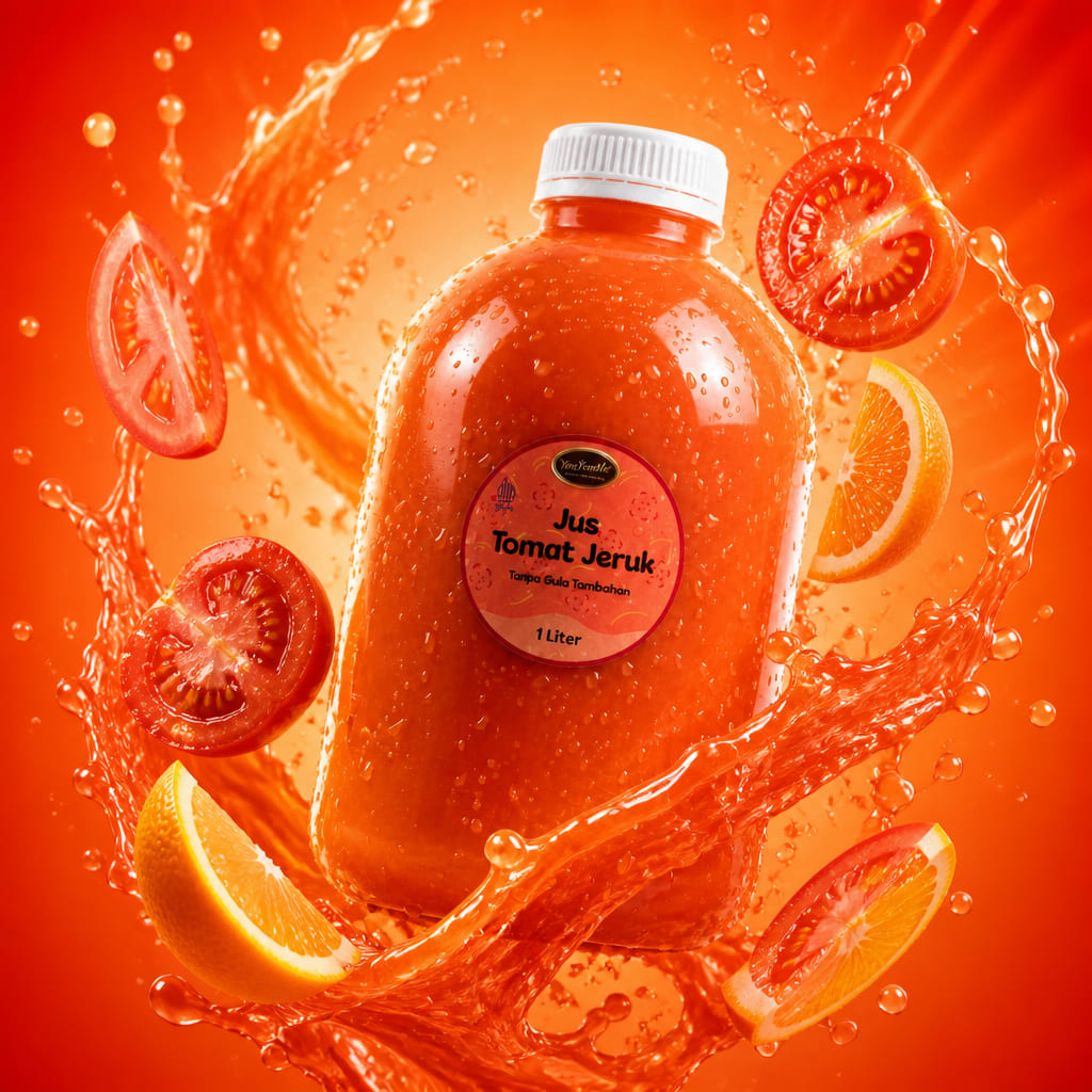 Jus Tomat Jeruk 1 Liter — Tanpa Gula Tambahan