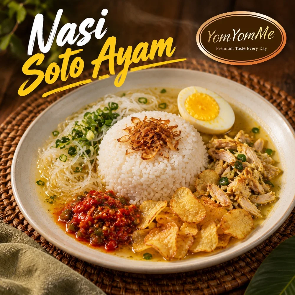 Soto Ayam Kuah Rempah — Telur & Keripik Kentang