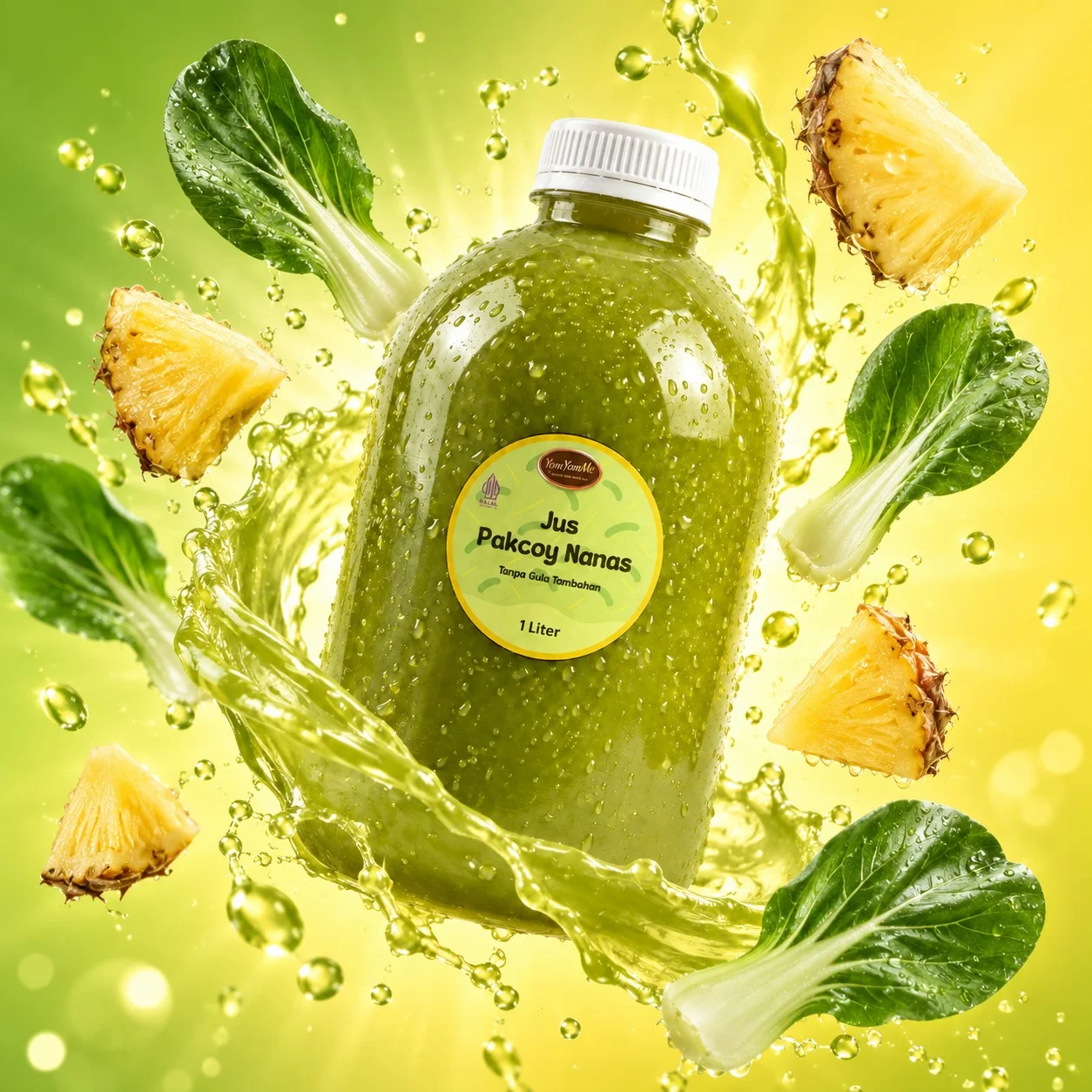 Jus Pakcoy Nanas 1 Liter — Tanpa Gula Tambahan
