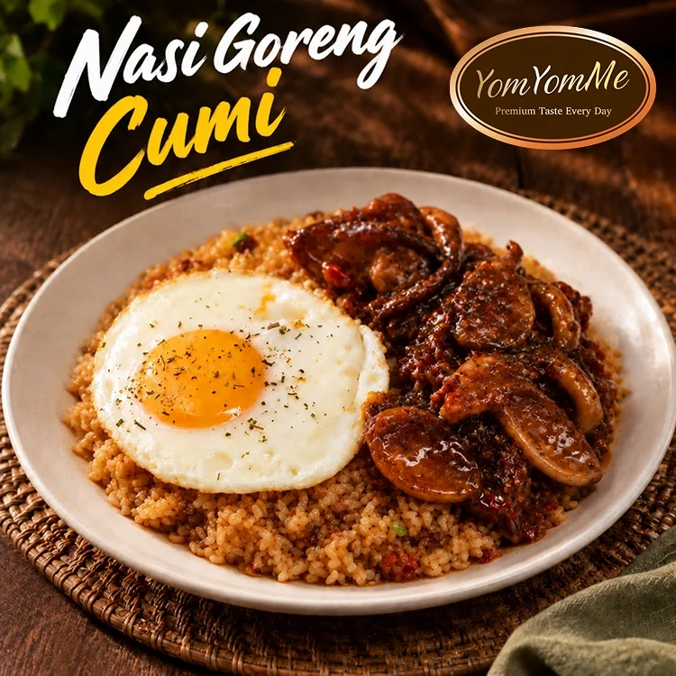 Nasi Goreng Cumi Chilli Oil — Pilihan Telur